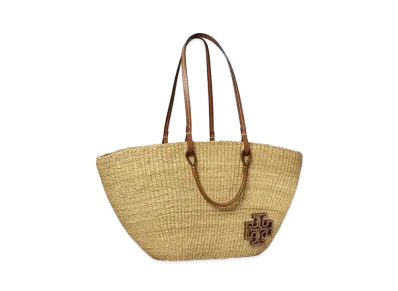 Tory Burch Ella Straw Basket Tote "Natural"