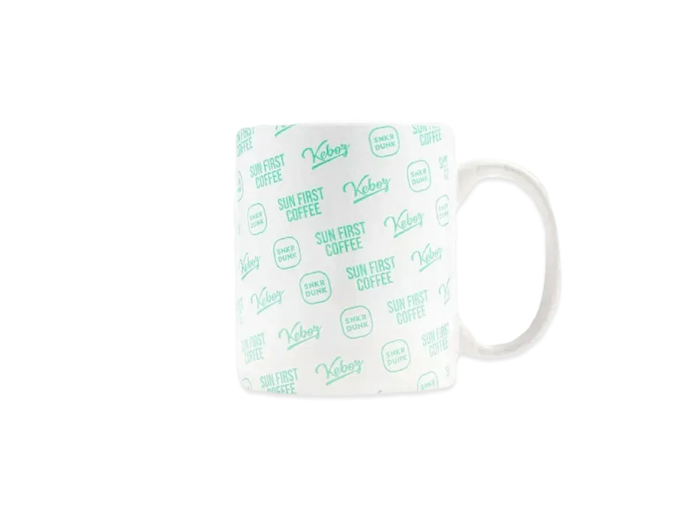 SNKRDUNK x Keboz x SUN FIRST COFFEE Logo Mug "LIGHT BLUE"