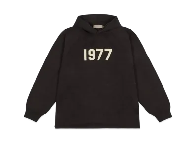 FEAR OF GOD ESSENTIALS 1977 KNIT HOODIE "Iron"