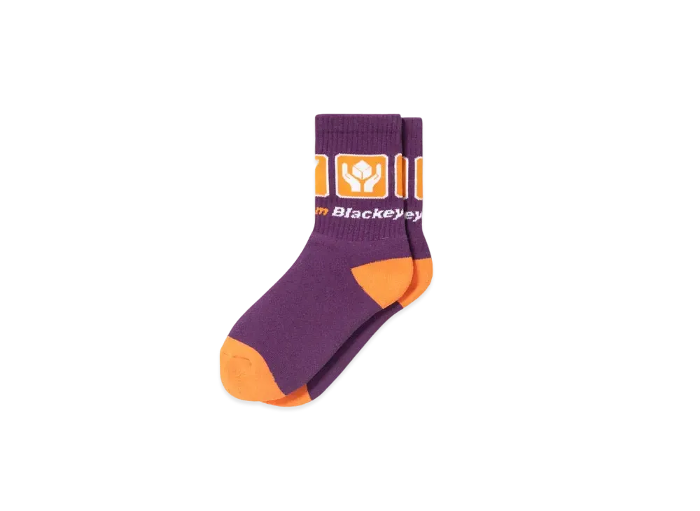 Black Eye Patch Dotcom Socks "Purple"