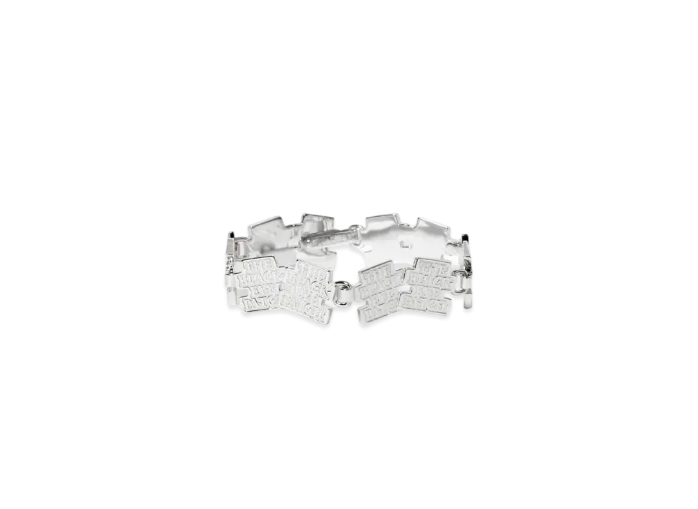 Black Eye Patch Double OG Label Bracelet 6Link 