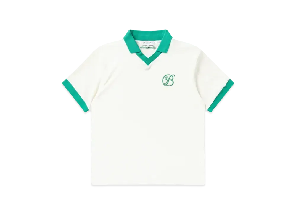 Black Eye Patch B Emblem Pile Polo Shirt "Off White"