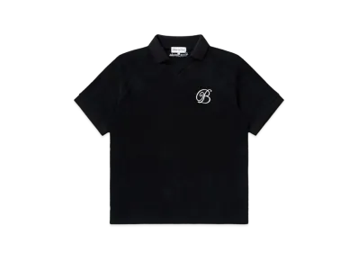 Black Eye Patch B Emblem Pile Polo Shirt "Black"