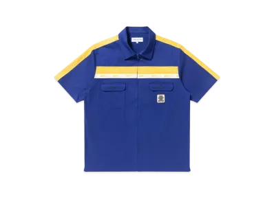 Black Eye Patch Genuine Product Racing Work Shirt "Blue"
