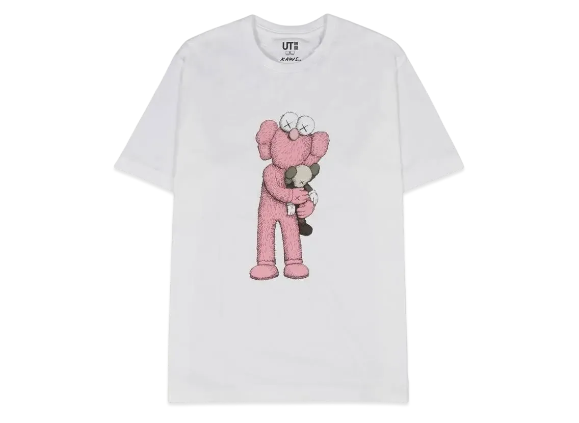 ユニクロ カウズ ピンク BFF Tシャツ "ホワイト"