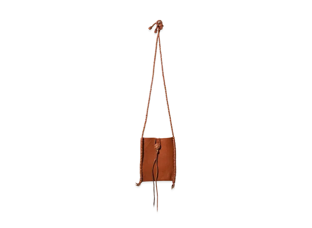 Needles x AMARILLO Braided Neck Pouch - Deerskin "Brown"