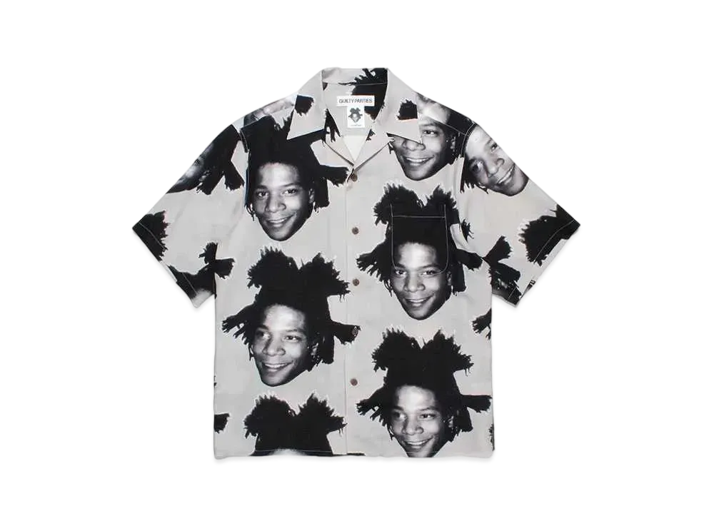 WACKO MARIA Jean-Michel Basquiat / Hawaiian Shirt "Gray"