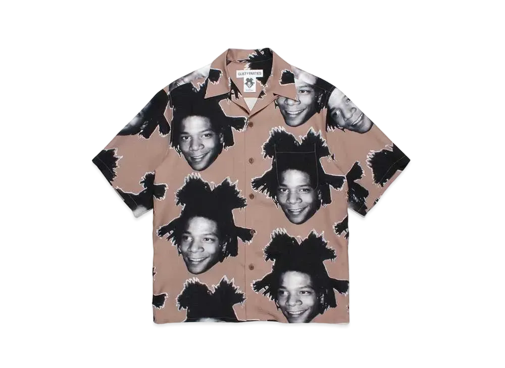 WACKO MARIA Jean-Michel Basquiat / Hawaiian Shirt "Brown"
