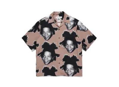 WACKO MARIA Jean-Michel Basquiat / Hawaiian Shirt "Brown"