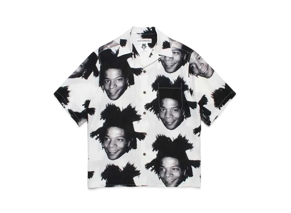 WACKO MARIA Jean-Michel Basquiat / Hawaiian Shirt "White"