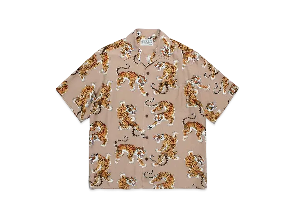 WACKO MARIA Tim Lehi / Hawaiian Shirt "Brown"
