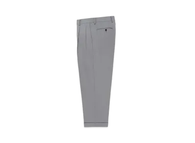 WACKO MARIA Dormeuil / Double Pleated Trousers "Gray"