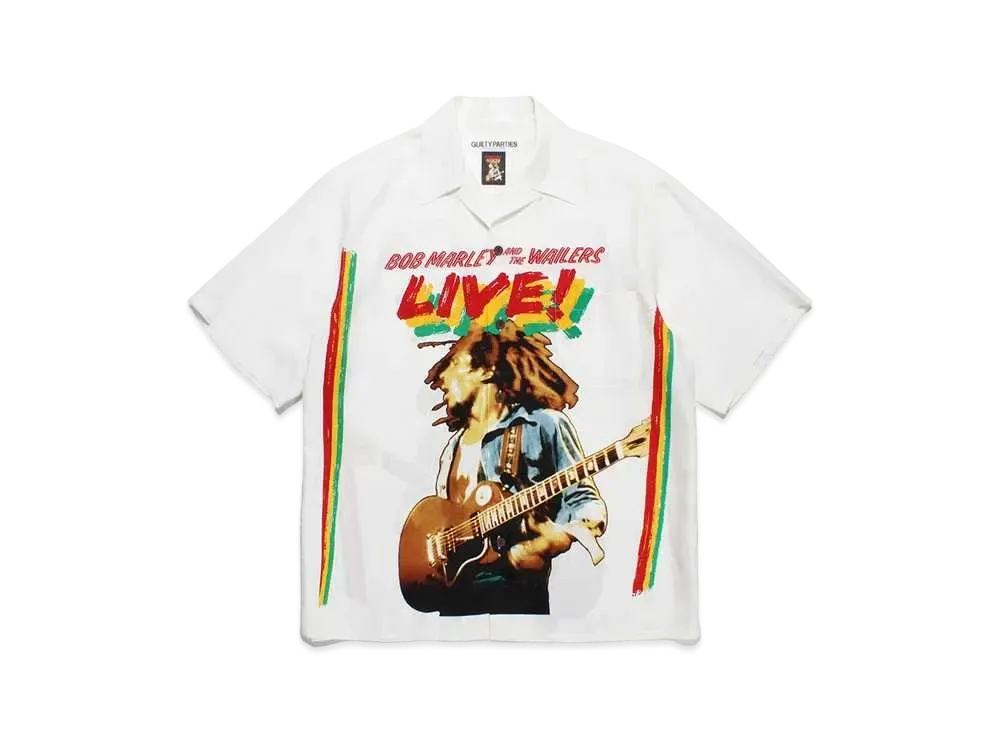 WACKO MARIA Bob Marley / Hawaiian Shirt "White"
