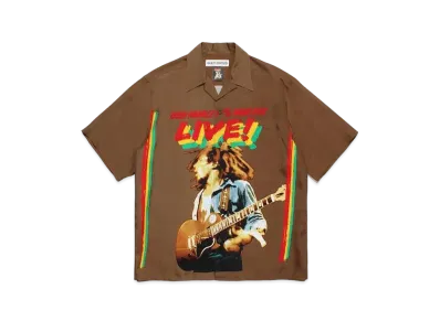 WACKO MARIA Bob Marley / Hawaiian Shirt "Brown"