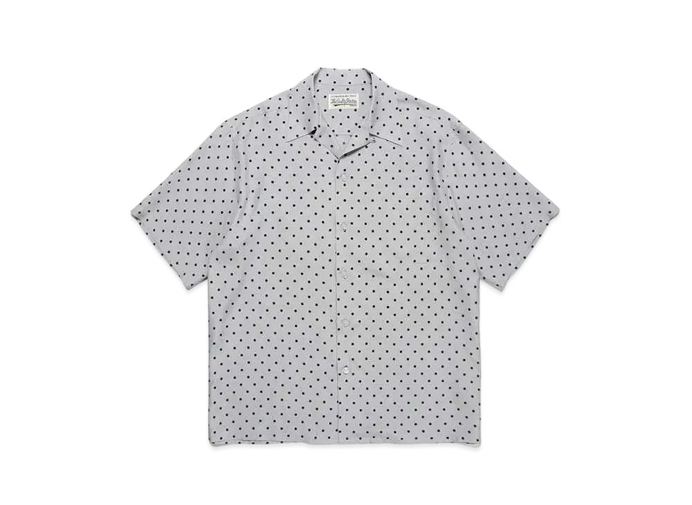 WACKO MARIA / Small Dots Open Collar Shirt/M/レーヨン/BRD WACKO MARIA Small Dots Open Collar Shirt 
