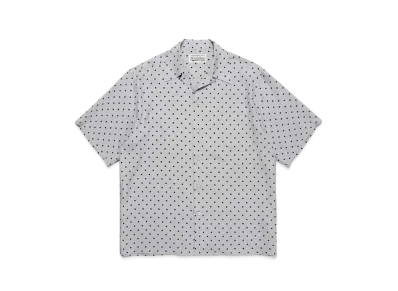 WACKO MARIA Small Dots Open Collar Shirt "Gray"