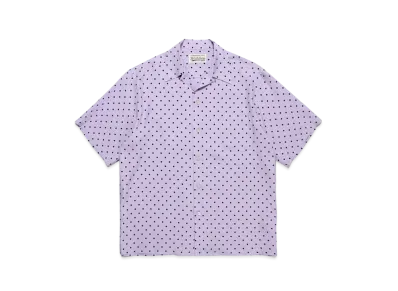 WACKO MARIA Small Dots Open Collar Shirt "Purple"