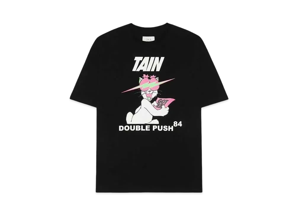 SNKRDUNK x TAIN DOUBLE PUSH Reversible T-shirt "Black"