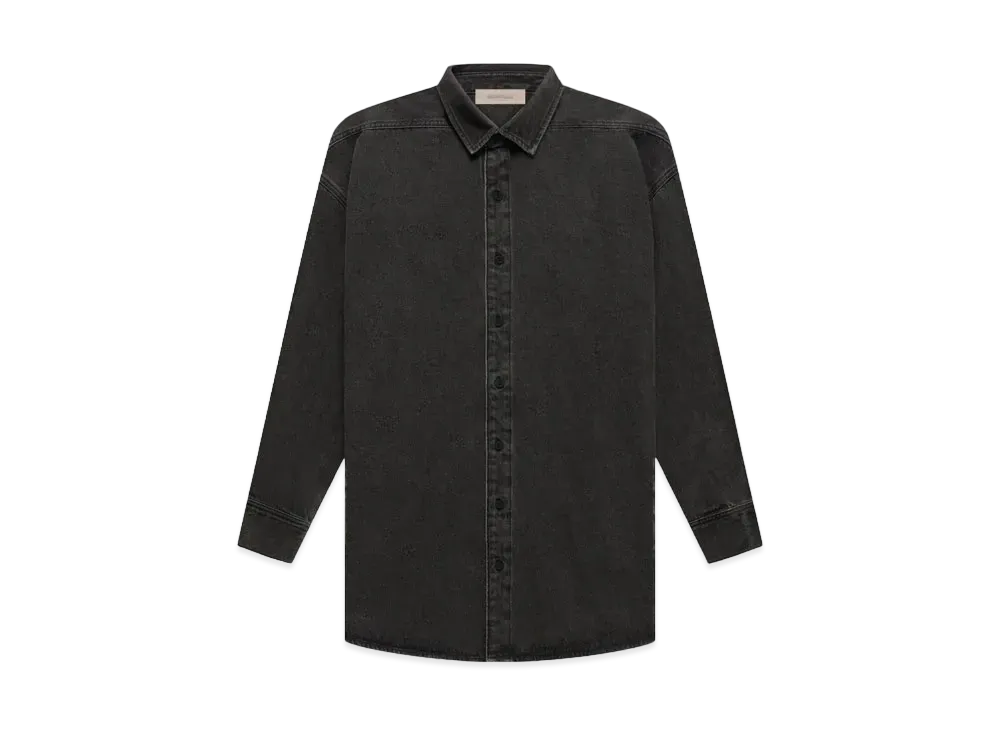 FEAR OF GOD ESSENTIALS Denim LS Shirt "Black"