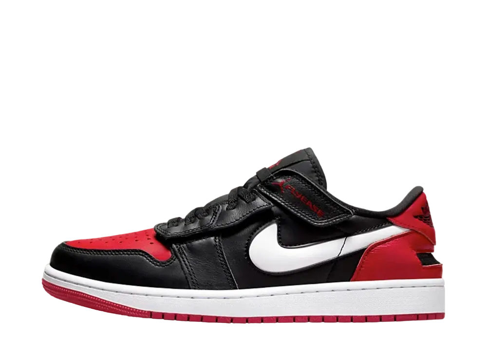 ナイキ エアジョーダン1 ロー フライイーズ "ブラック/ホワイト/ジム レッド"
