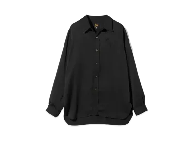 Needles for NEPENTHES Regular Collar Shirt - Poly Sateen "Black"