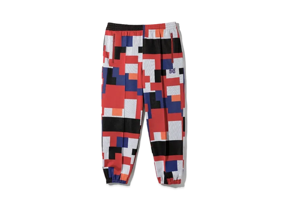 Needles for NEPENTHES Zipped Track Pant - Poly Jq. "Multi Block"