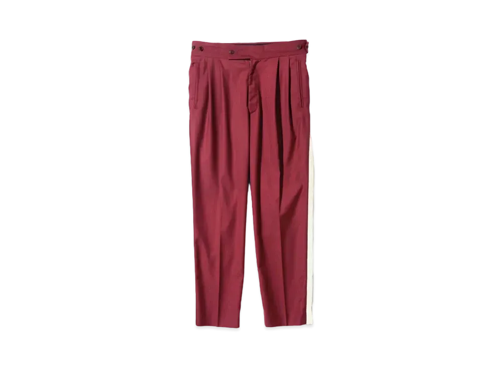 Needles for NEPENTHES Tucked Side Tab Trouser - Gabardine "Bordeaux"