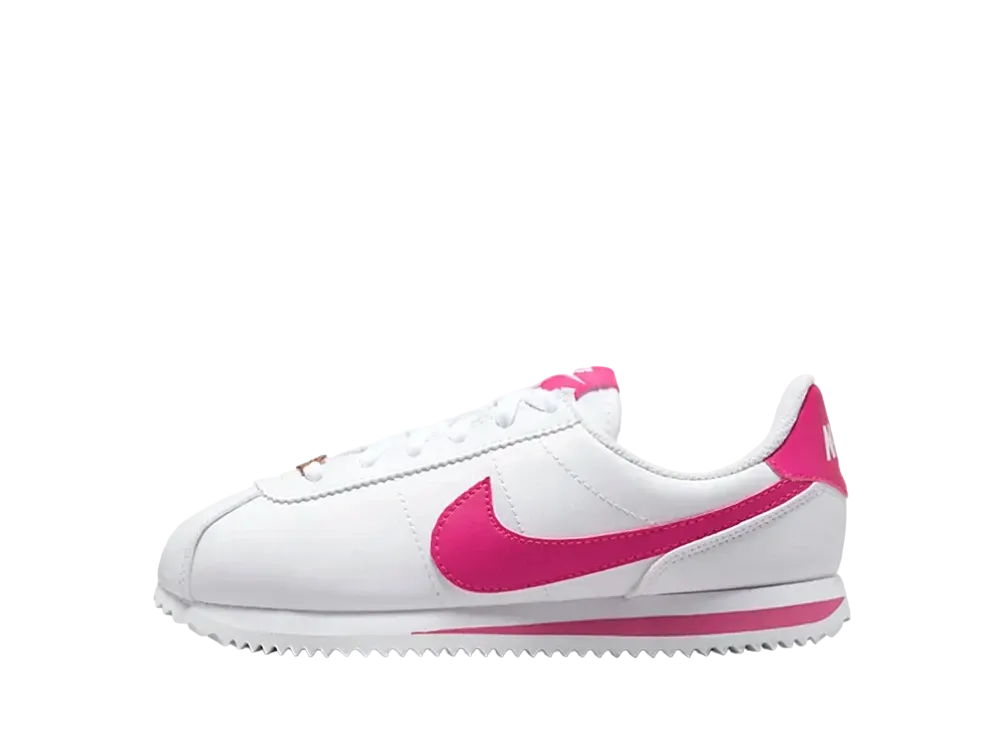 ナイキ GS コルテッツ ベーシック SL "ホワイト/ピンクプライム"