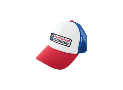 Black Eye Patch x MOUSSY Logo Mesh Cap "Multi"