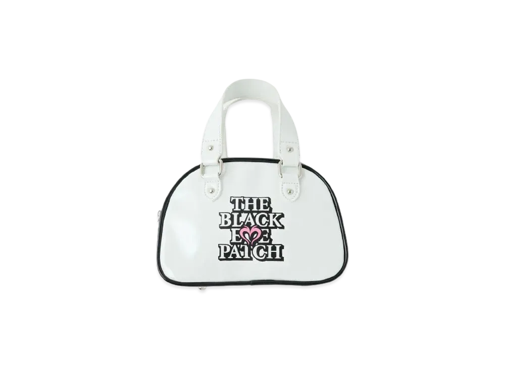 Black Eye Patch x MOUSSY Logo Mini Bag "White"