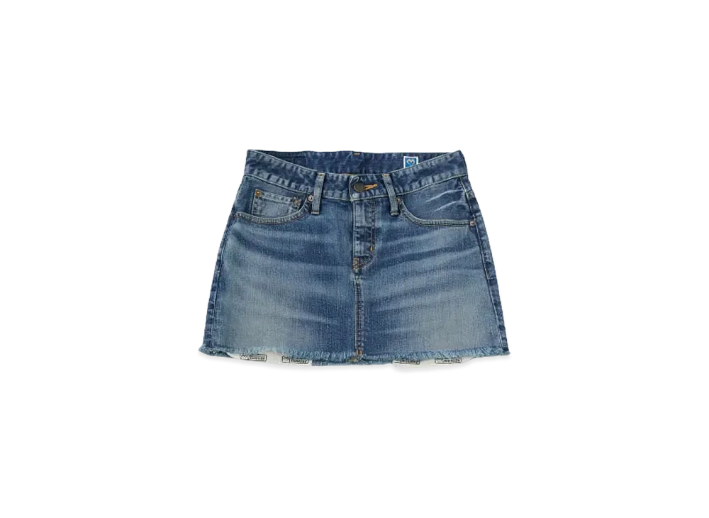 Black Eye Patch x MOUSSY Micro Mini Skirt "Blue"