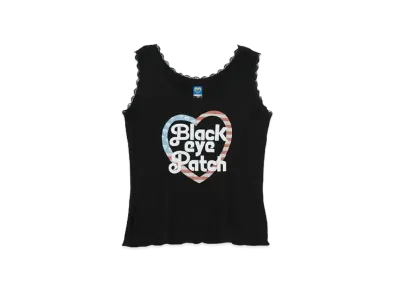 Black Eye Patch x MOUSSY Lace Tank Top "Black"