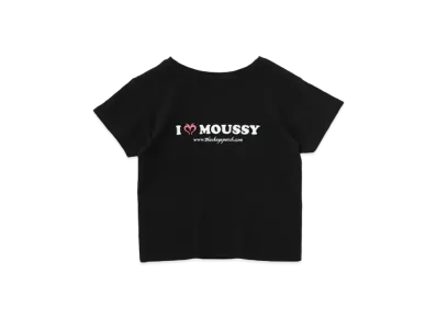 Black Eye Patch x MOUSSY I Love Moussy T-Shirt "Black"