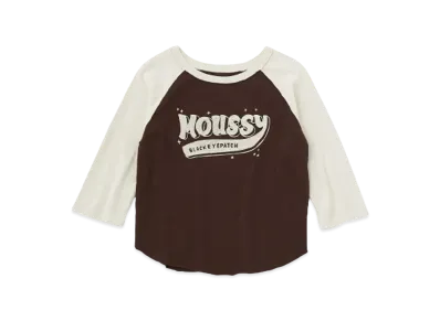 Black Eye Patch x MOUSSY Raglan T-Shirt "Ivoy"