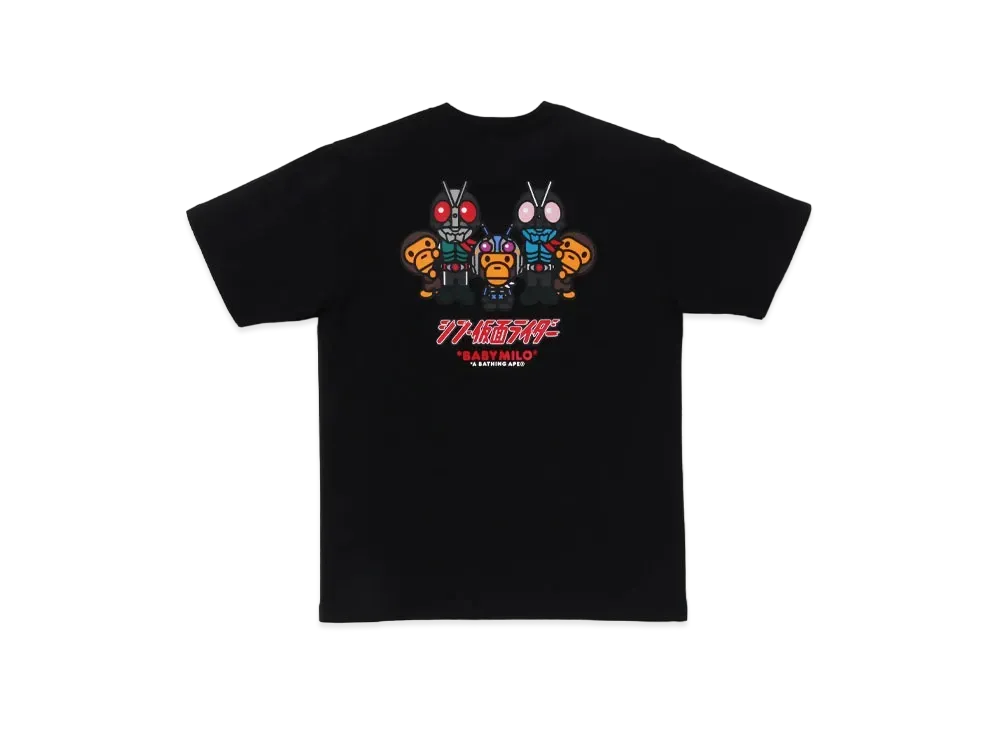 A BATHING APE x Shin Kamen Rider #1 Baby Milo Tee "Black"