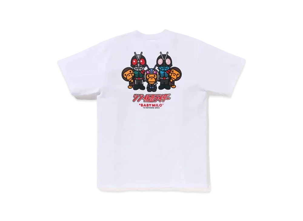 A BATHING APE x Shin Kamen Rider #1 Baby Milo Tee "White"