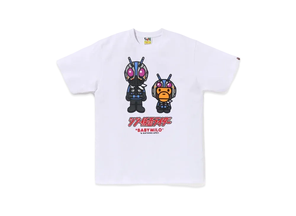 A BATHING APE x Shin Kamen Rider No.0 Baby Milo Tee "White"