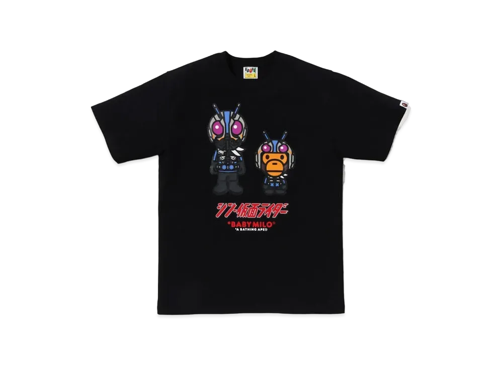 A BATHING APE x Shin Kamen Rider No.0 Baby Milo Tee "Black"