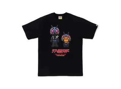 A BATHING APE x Shin Kamen Rider No.0 Baby Milo Tee "Black"