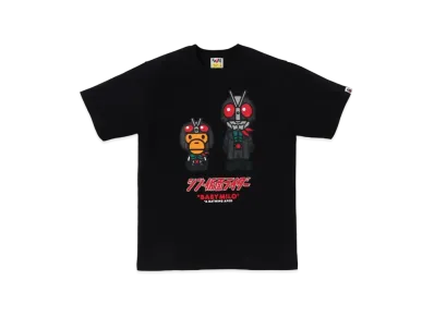 A BATHING APE x Shin Kamen Rider No.2 Baby Milo Tee "Black"