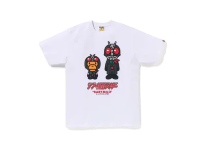 A BATHING APE x Shin Kamen Rider No.2 Baby Milo Tee "White"