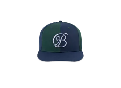 Black Eye Patch B Emblem 2 Tone New Era Cap "Green/Navy"