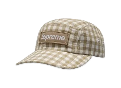 Supreme Gingham Camp Cap "Tan"