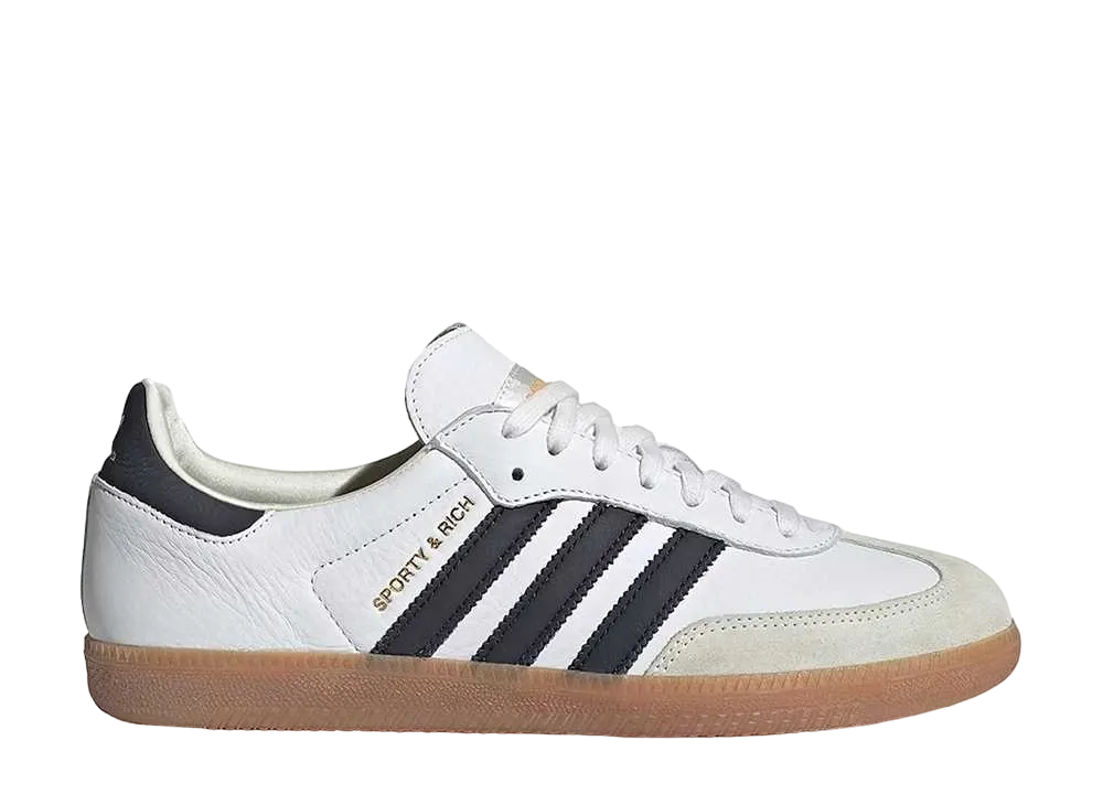 Sporty & Rich × adidas Samba OG "Footwear White"
