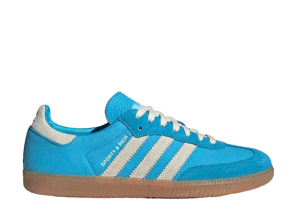 Sporty & Rich × adidas Samba OG "Blue Rush"