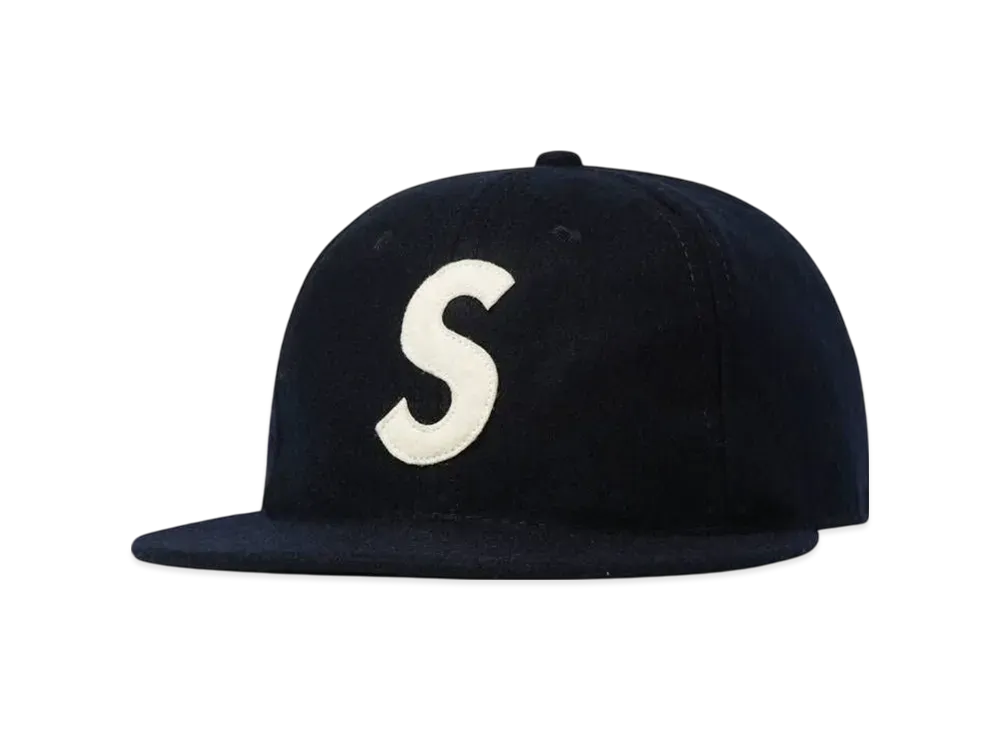 Supreme Ebbets S Logo Fitted 6-Panel "Navy"