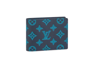 Louis Vuitton Multiple Wallet Monogram Shadow "Navy River Blue"