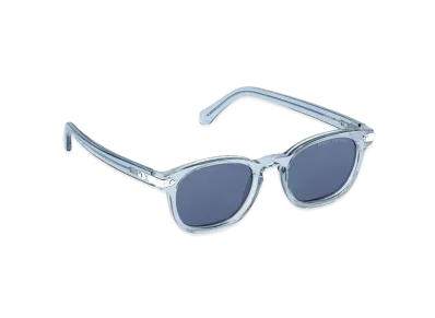 LV Signature Square Round Sunglasses "White Blue"