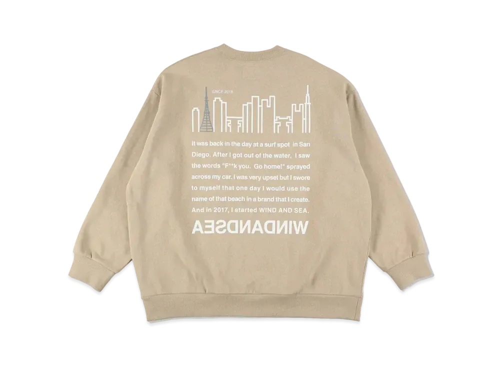 WIND AND SEA x Manhattan Portage Crewneck "Brown"