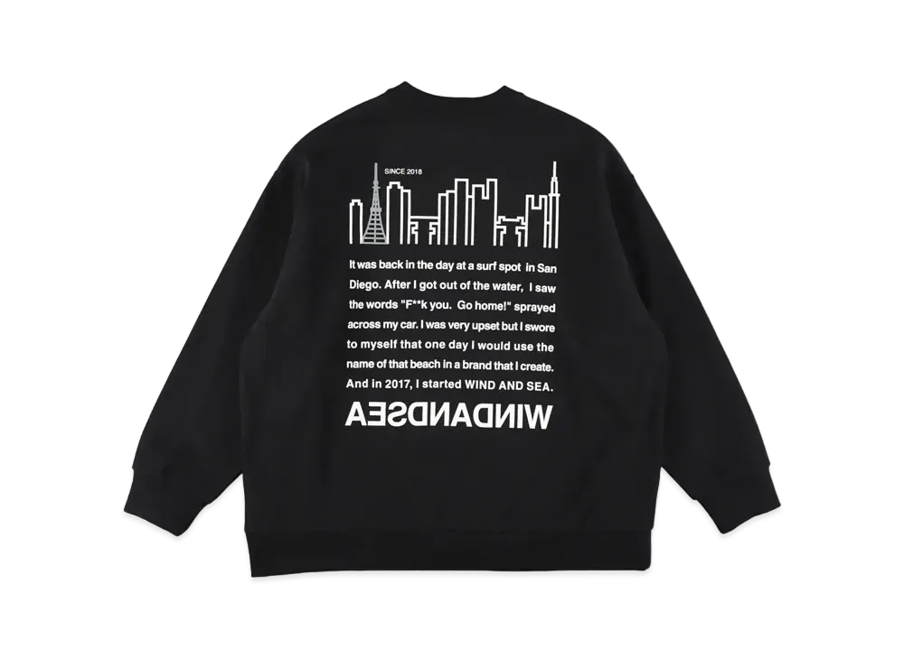 WIND AND SEA x Manhattan Portage Crewneck "Black"